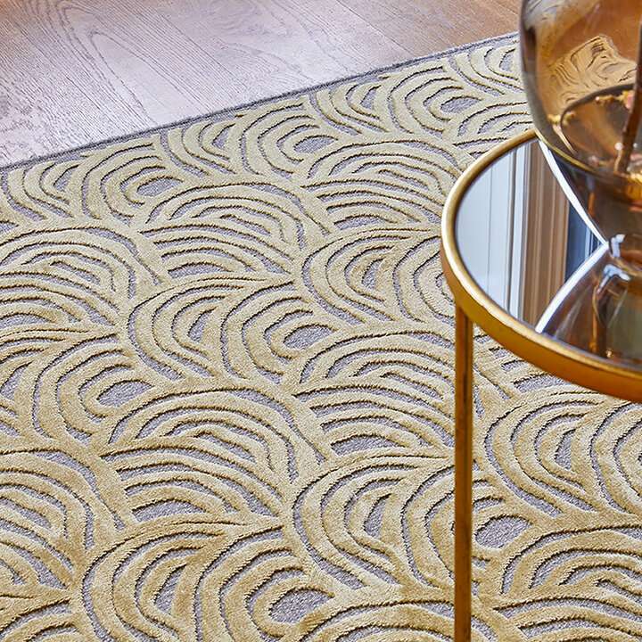 Viscose vloerkleed - Graphix 1016 Beige/Goud - 2