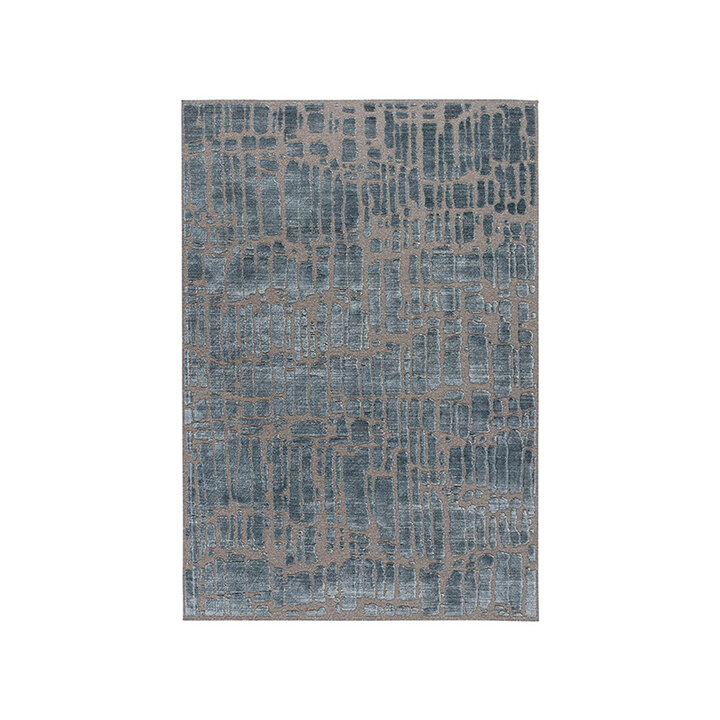 Viscose vloerkleed - Graphix 1018 Grijs/Blauw - 1