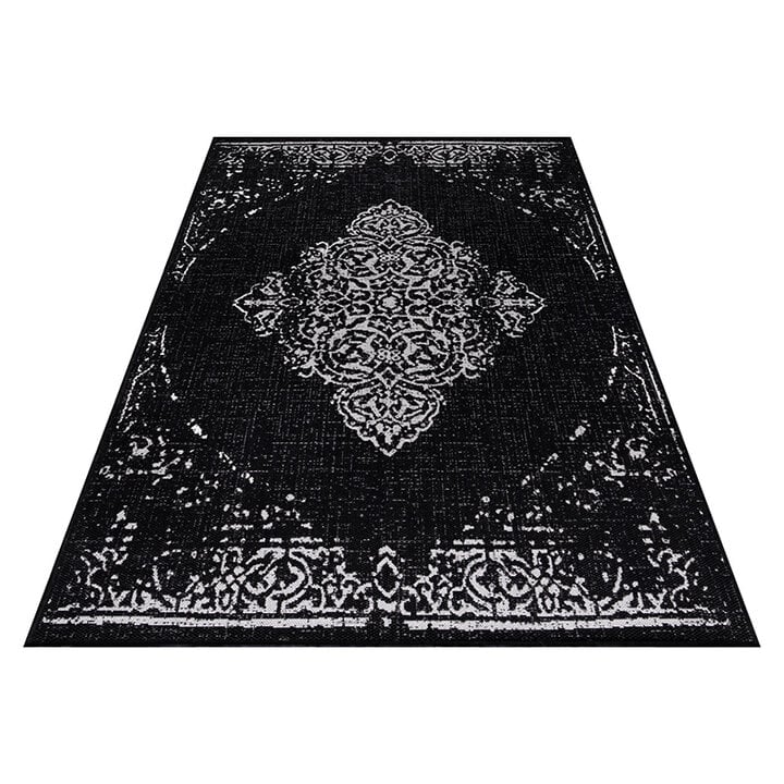 Vintage buitenkleed - Sunara Medaillon Zwart - 2