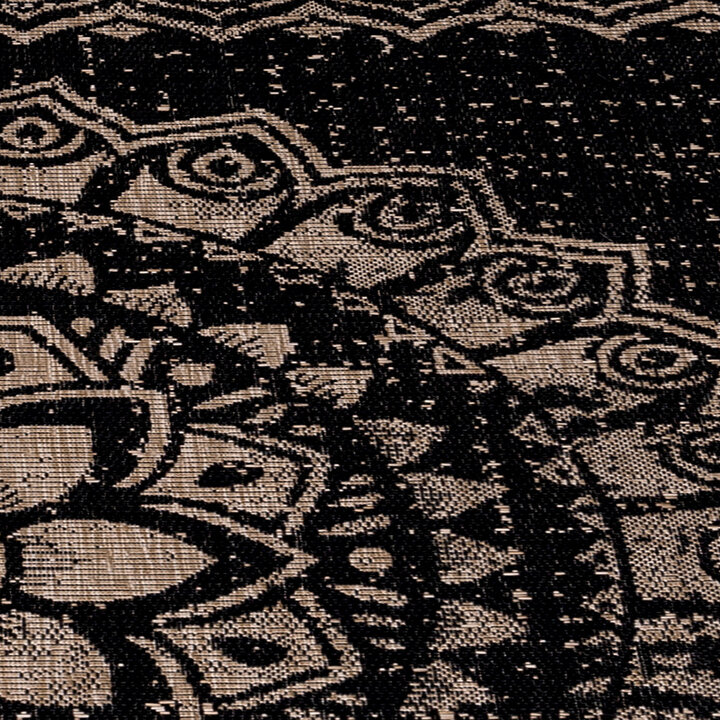 Vintage buitenkleed - Sunara Mandala Zwart - 3