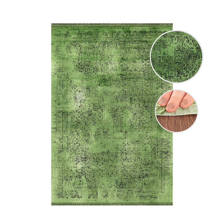 Abstract vloerkleed - Elitha Groen - 1