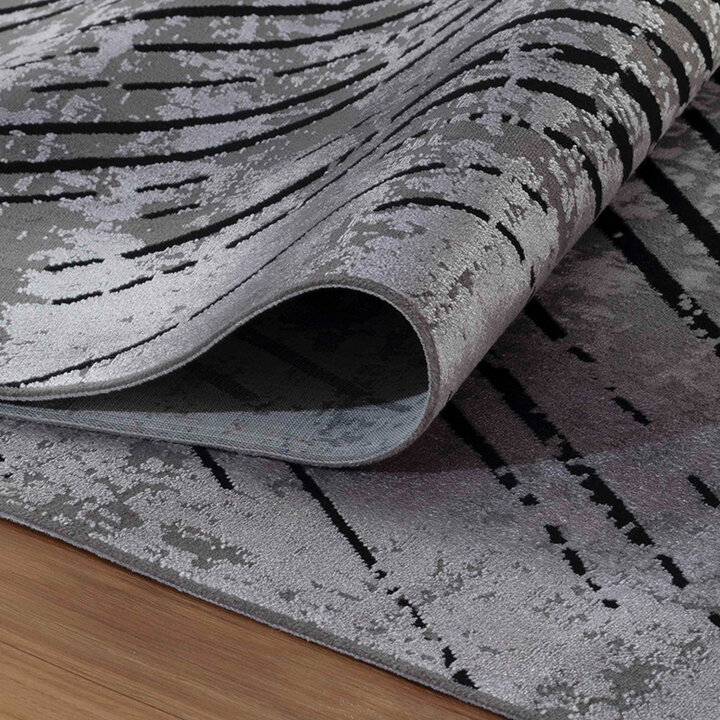 Abstract vloerkleed - Elitha Geo Antraciet - 6