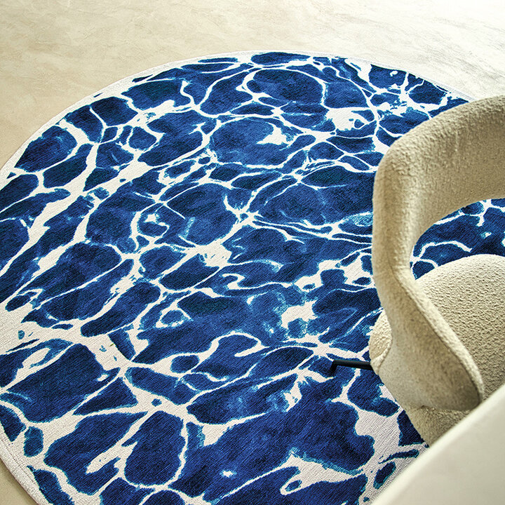 Rond abstract vloerkleed - Swim Surf 9351 - 1