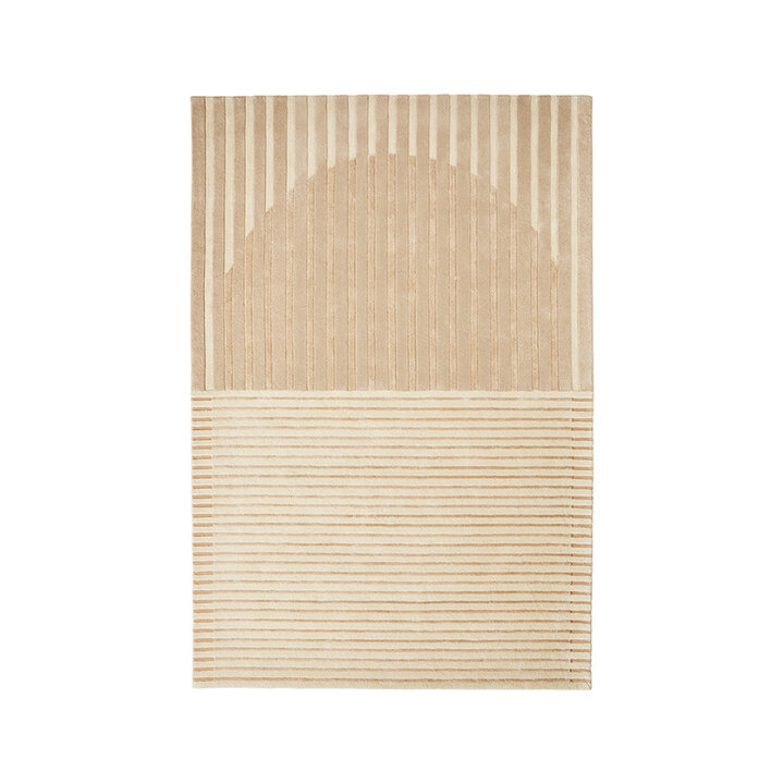 Modern wollen vloerkleed - Fano Beige - 1