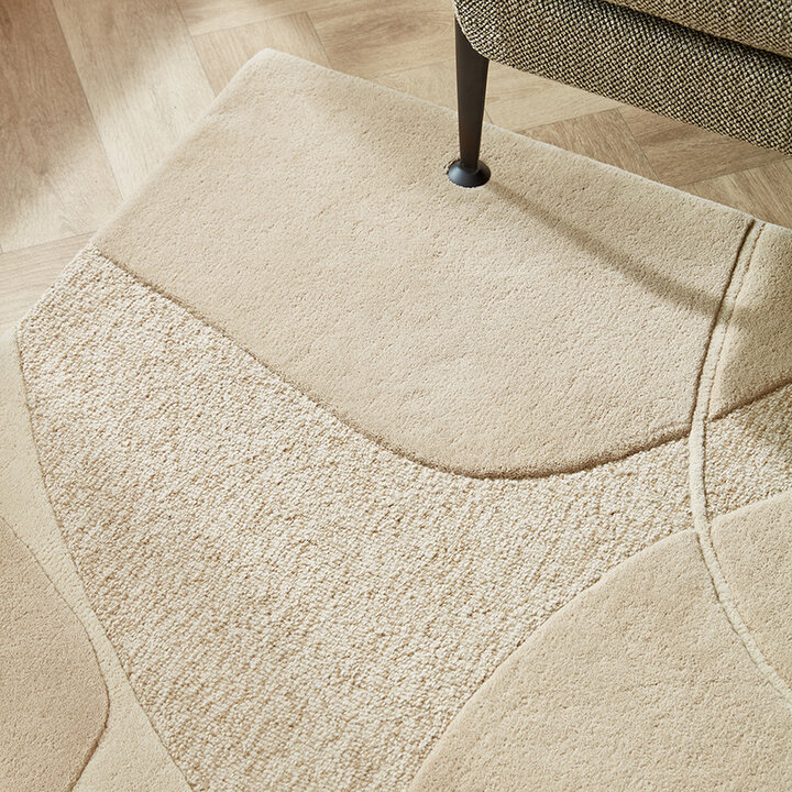 Modern wollen vloerkleed - Bolsena Beige - 1