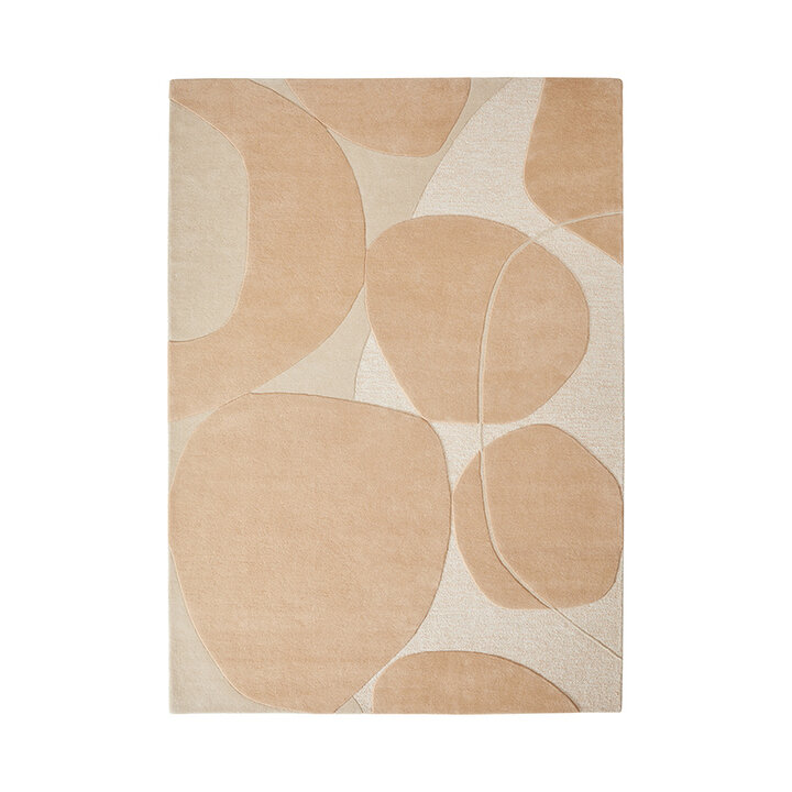 Modern wollen vloerkleed - Bolsena Roze - 1