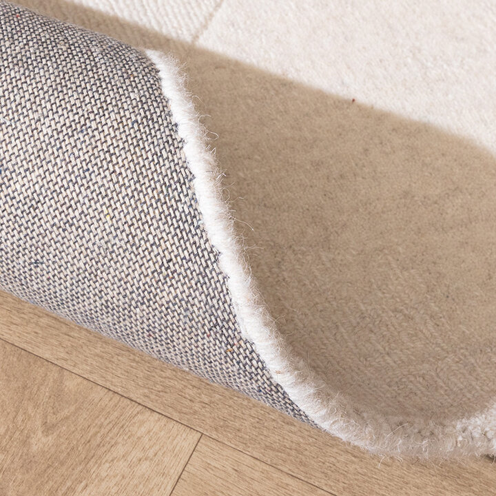Wollen vloerkleed - Giselle Circles Wit  - 6