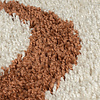Hoogpolig vloerkleed - Alano Squiggle Meerkleurig 