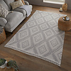 Geometrisch vloerkleed - Decio Alix Grijs 