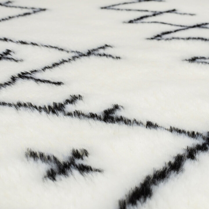 Berber vloerkleed - Furo Adil Creme/Zwart  - 2