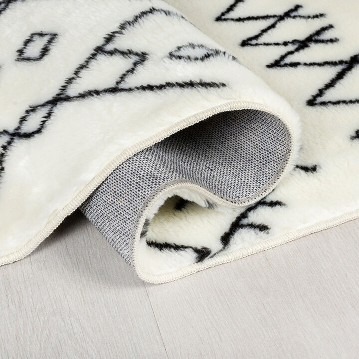 Berber vloerkleed - Furo Adil Creme/Zwart  - 4