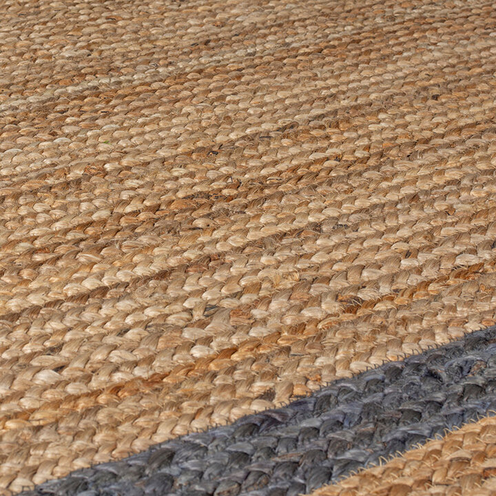 Jute vloerkleed - Grazo Naturel/Grijs  - 2