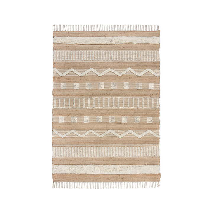 Jute vloerkleed - Jubio Medina Naturel/Creme  - 1