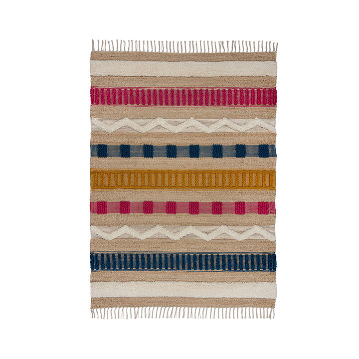 Jute vloerkleed - Jubio Medina Meerkleurig  - 1