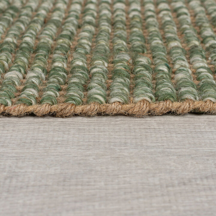 Jute vloerkleed - Motto Ombre Groen  - 3