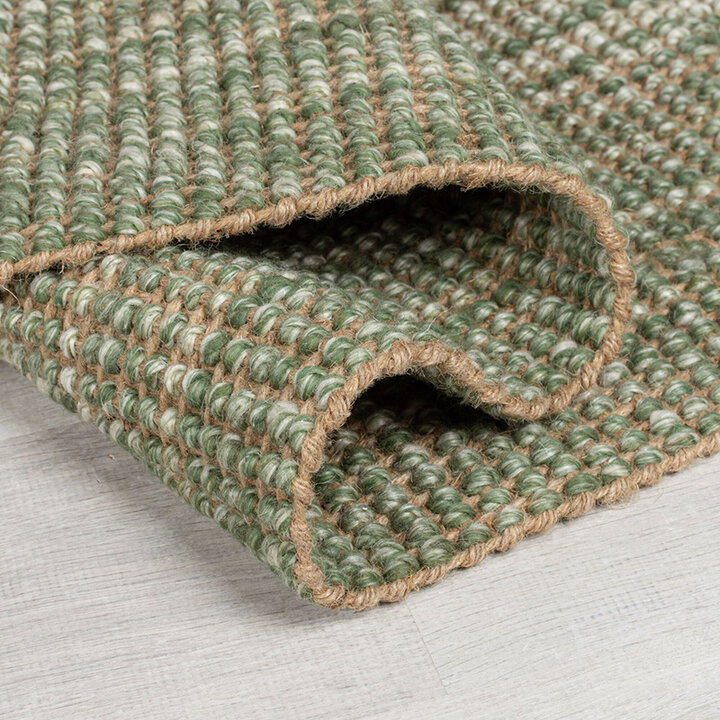Jute vloerkleed - Motto Ombre Groen  - 4