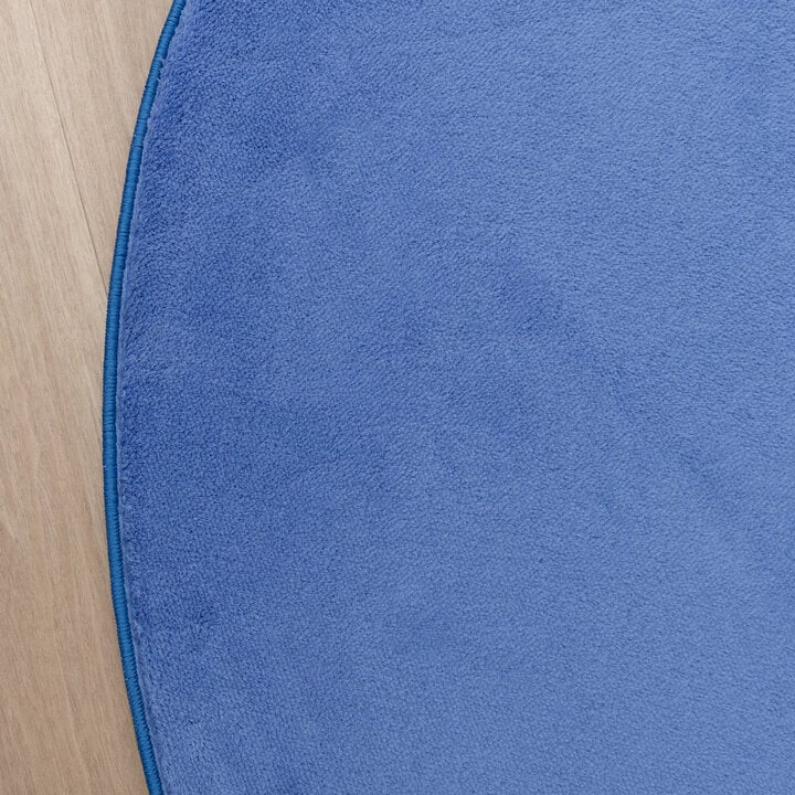 Rond wasbaar vloerkleed - Vivid Blauw  - 4