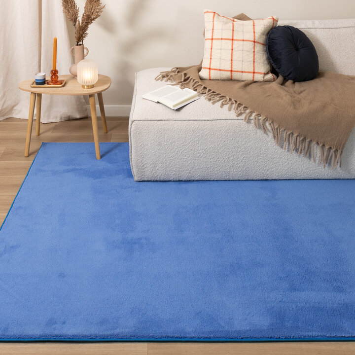 Wasbaar vloerkleed - Vivid Blauw 