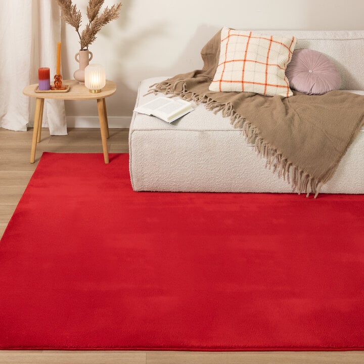Wasbaar vloerkleed - Vivid Rood 