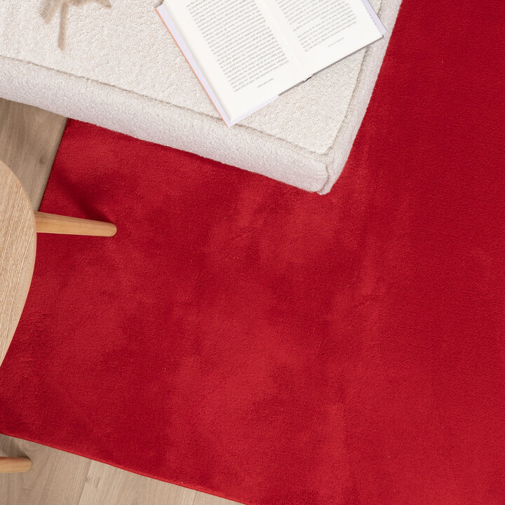 Wasbaar vloerkleed - Vivid Rood  - 2