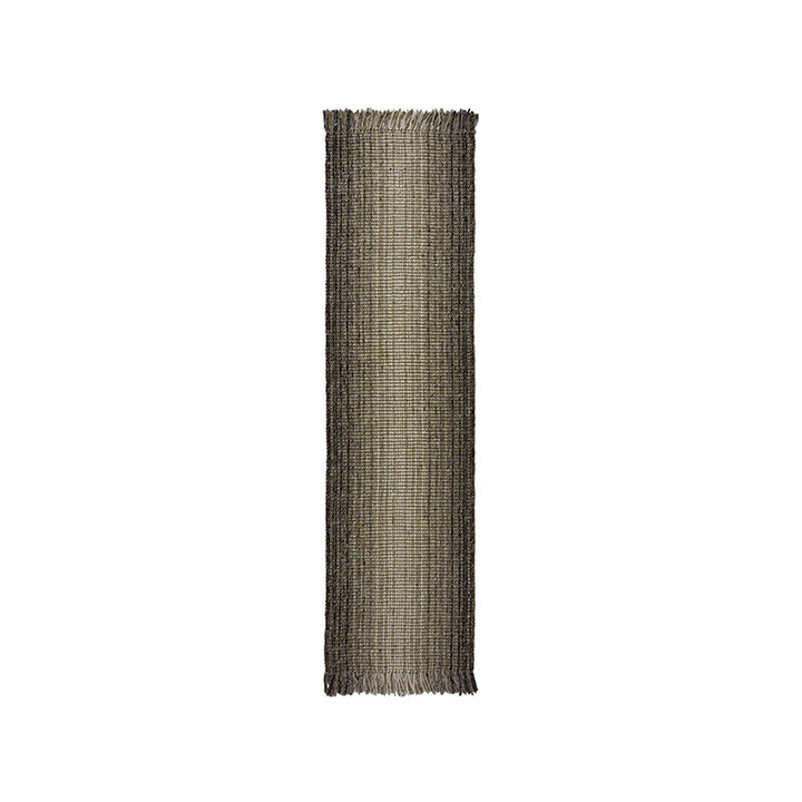 Jute loper - Motto Ombre Grijs  - 1