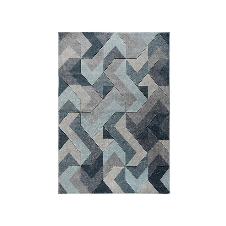 Modern vloerkleed - Hando Arora Blauw - 1