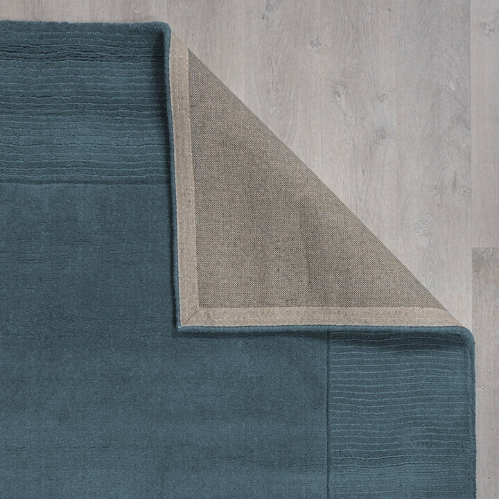 Effen vloerkleed - Tuscano Blauw  - 4