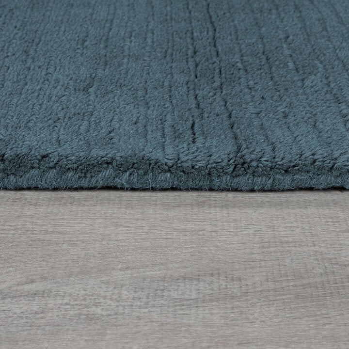 Effen vloerkleed - Tuscano Blauw  - 3