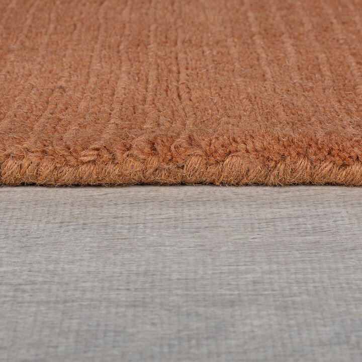 Effen vloerkleed - Tuscano Oranje  - 3