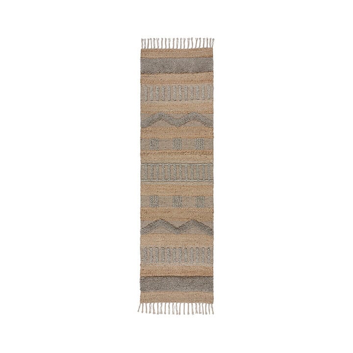 Jute loper - Jubio Medina Naturel/Grijs  - 1