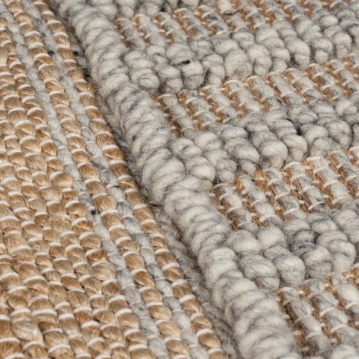 Jute vloerkleed - Jubio Medina Naturel/Grijs  - 2