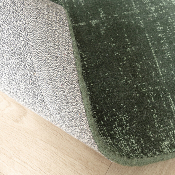 Viscose vloerkleed - Jean Donkergroen - 6