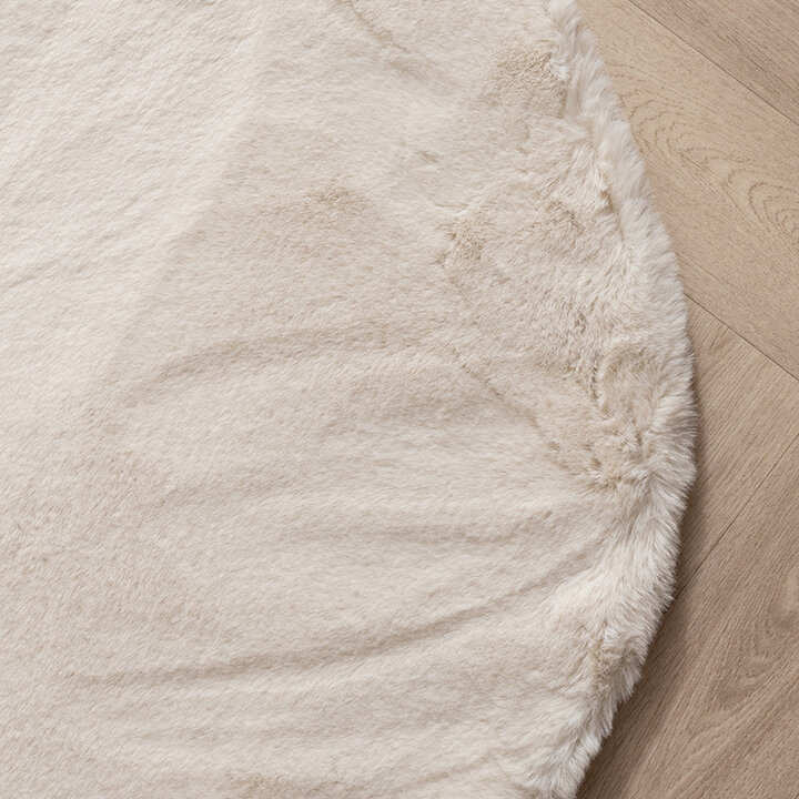 Zacht hoogpolig vloerkleed - Comfy Supreme Ripple Creme  - 4