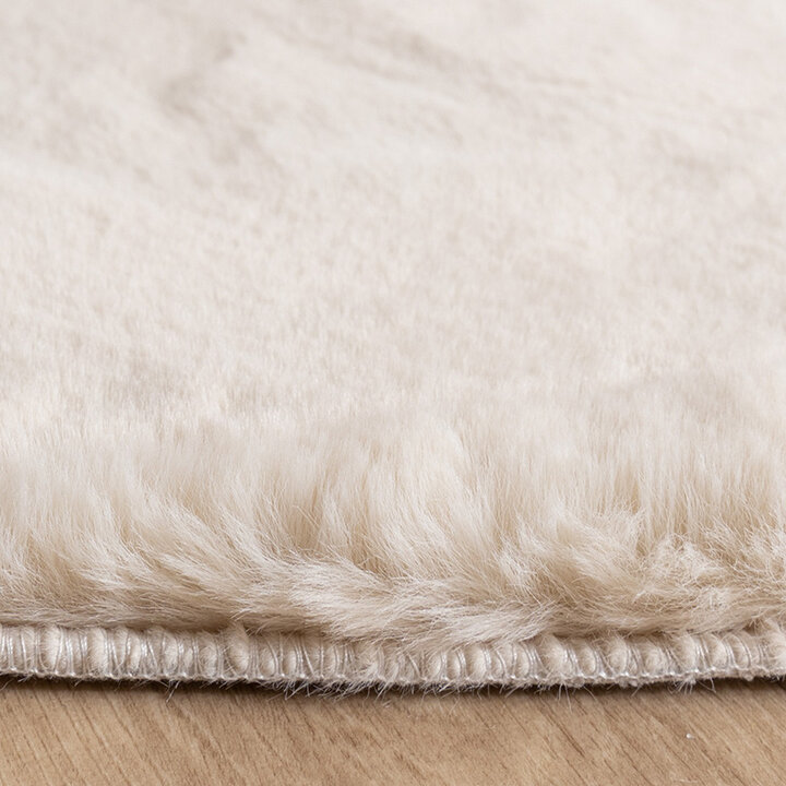 Zacht hoogpolig vloerkleed - Comfy Supreme Ripple Creme  - 5