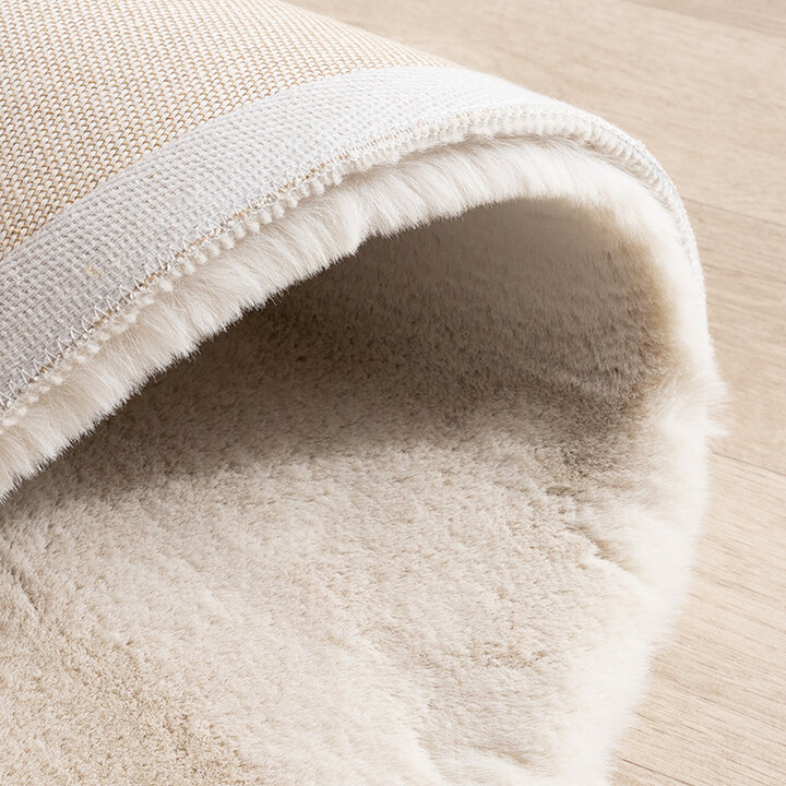 Zacht hoogpolig vloerkleed - Comfy Supreme Ripple Creme  - 6