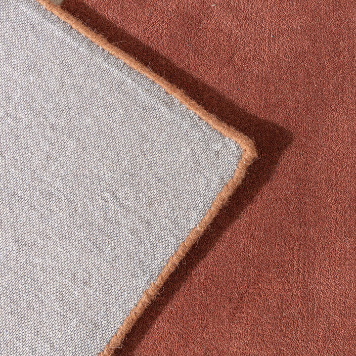 Wollen abstract vloerkleed - Clarice Terracotta  - 6