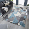 Geometrisch vloerkleed - Zeso Icon Blauw