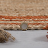 Rond jute vloerkleed - Lunaro Naturel/Terracotta