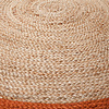 Rond jute vloerkleed - Lunaro Naturel/Terracotta