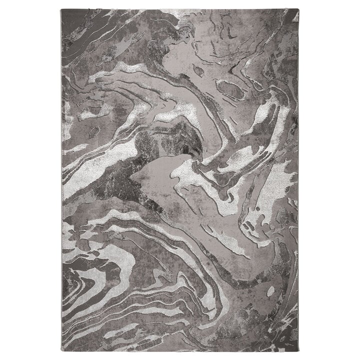 Marmer vloerkleed - Erio Marbled Grijs - 1