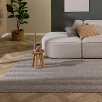 Duurzaam vloerkleed - Lorre Lines Grijs/Antraciet 