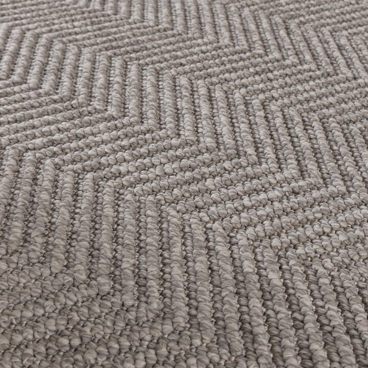 Duurzaam vloerkleed - Lorre Lines Grijs/Antraciet  - 3