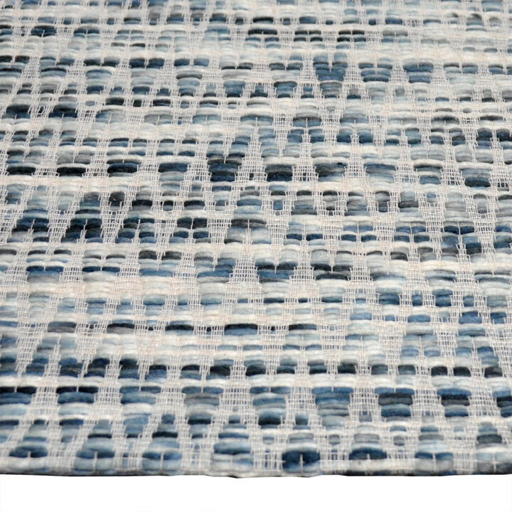 Wollen vloerkleed - Maryl Blauw  - 2
