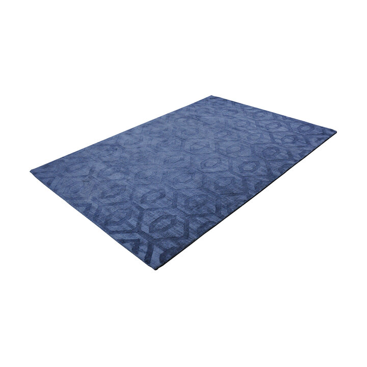 Geometrisch vloerkleed - Hermine Blauw  - 1