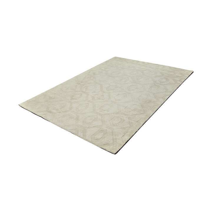 Geometrisch vloerkleed - Hermine Ivoor  - 1