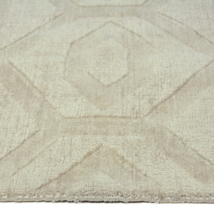 Geometrisch vloerkleed - Hermine Ivoor  - 2