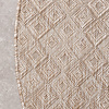 Rond jute buitenkleed - Atlas Geo Bruin/Creme 