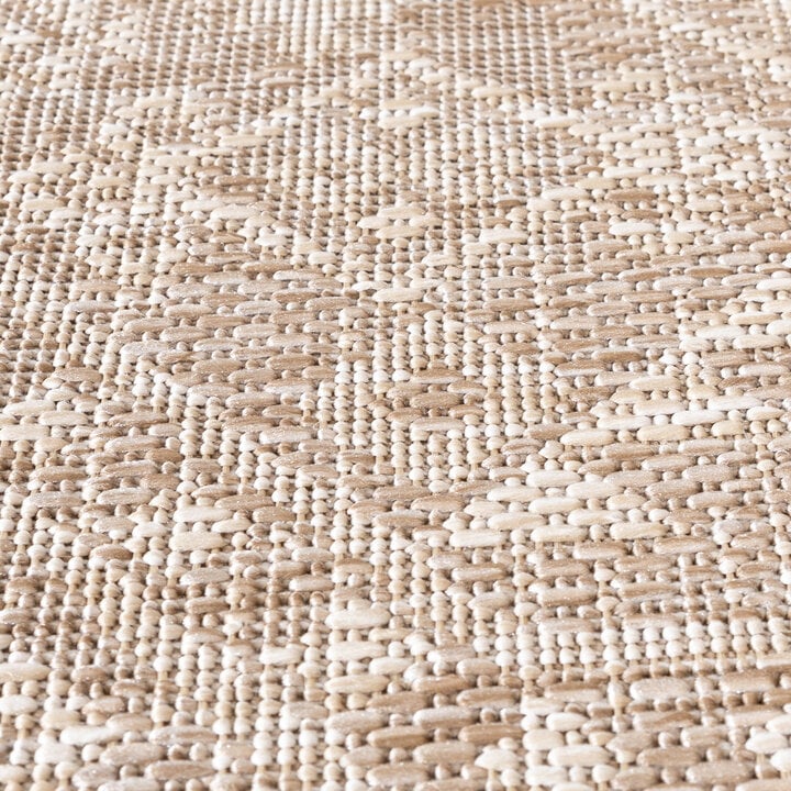 Rond jute buitenkleed - Atlas Aztec Bruin/Creme  - 3