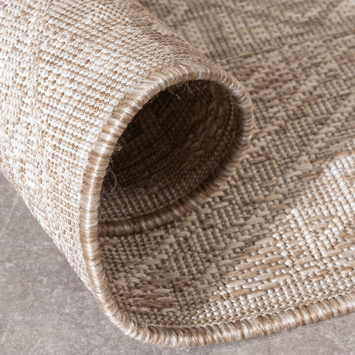 Jute buitenkleed - Atlas Aztec Bruin/Creme  - 6