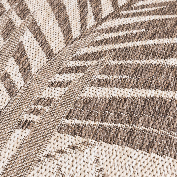 Rond buiten vloerkleed - Tiga Palm Taupe  - 3
